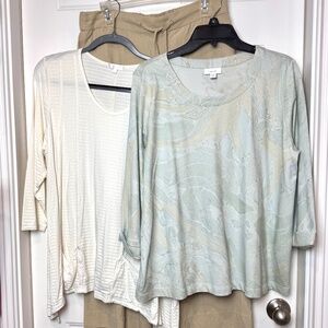 Collection of 3 Pcs from PureJill, Coldwater Creek and Heartstring Sz L